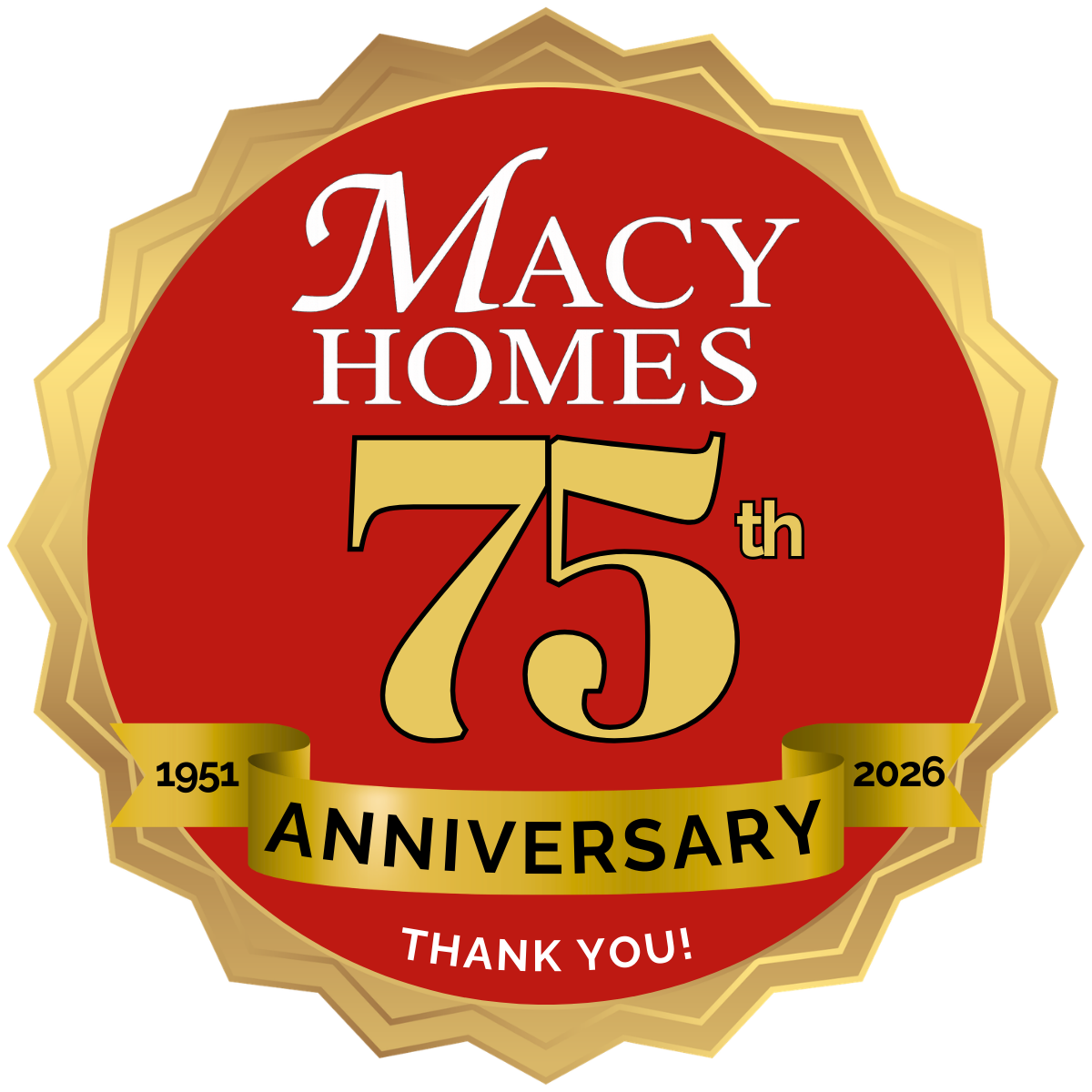 Macy Homes celebrating 75 years of homes sales, 1951-2026