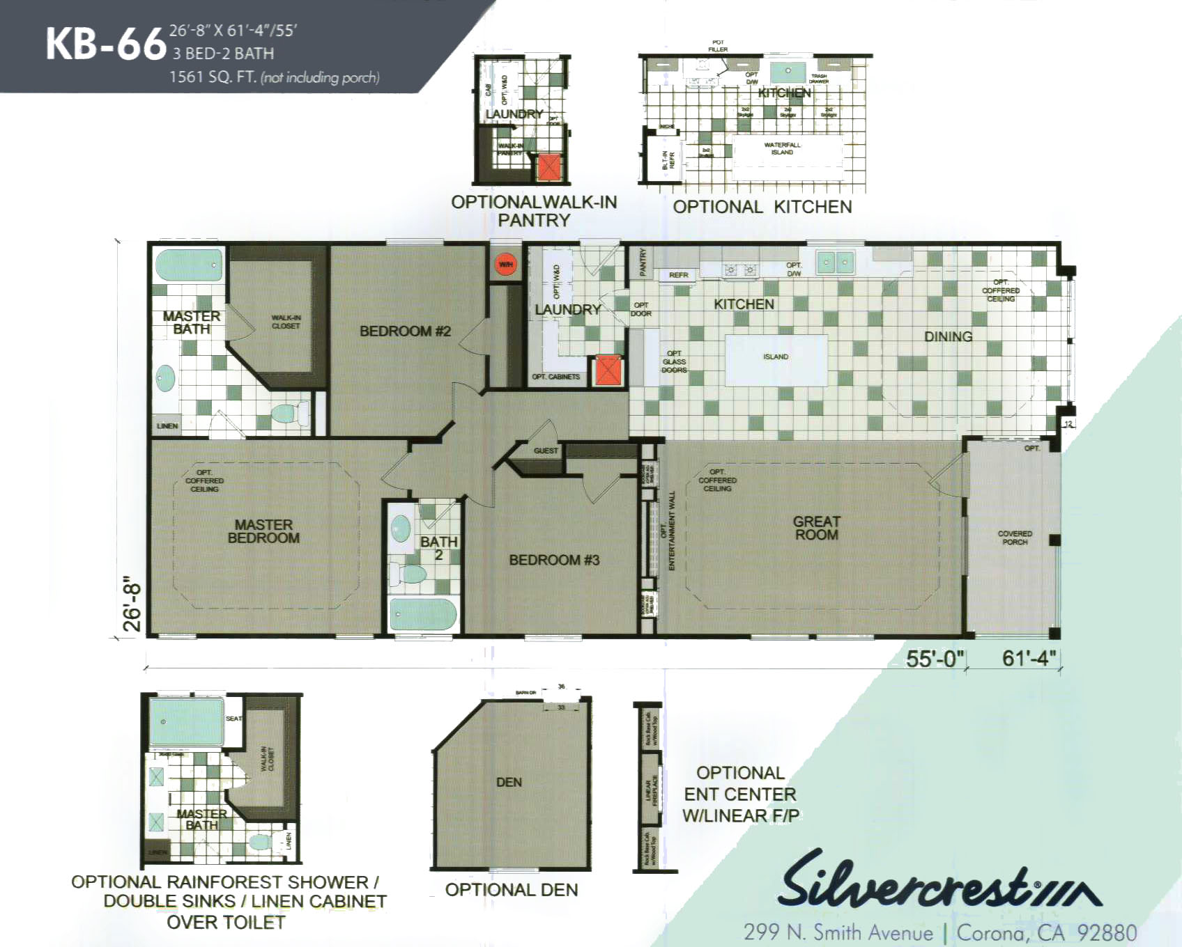 Modular Homes Ventura County KB-66 Floor Plan