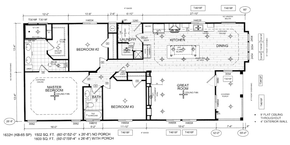 manufactured homes california KB65 - FloorPlan