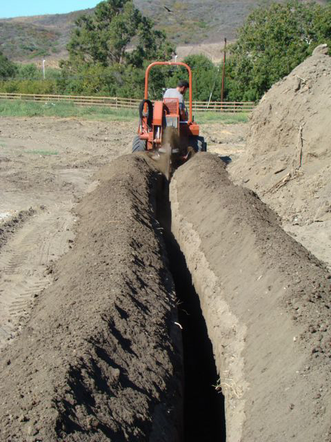Trenching for electrical