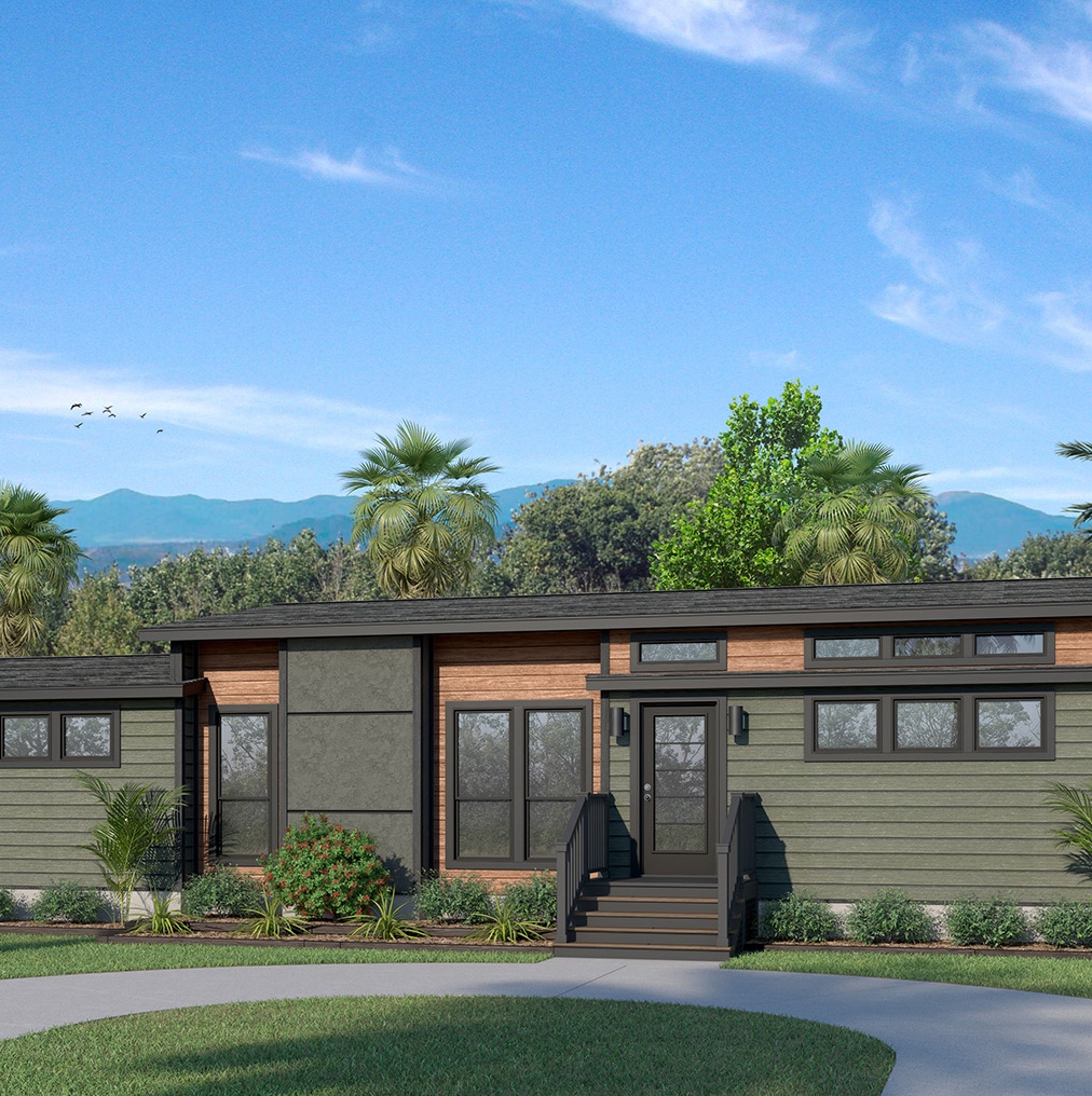 mid-century manufactured home